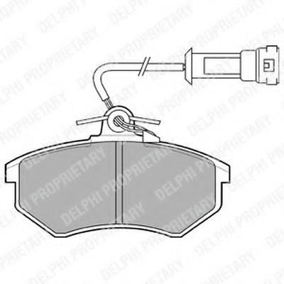 Комплект тормозных колодок, дисковый тормоз DELPHI купить