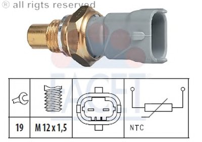 Датчик, температура охлаждающей жидкости; Датчик, температура охлаждающей жидкости; Датчик, температура охлаждающей жидкости FACET купить