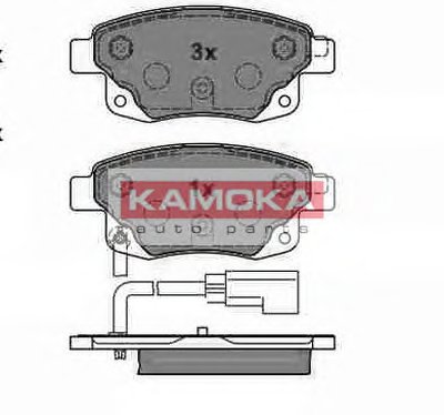 Комплект тормозных колодок, дисковый тормоз KAMOKA KAMOKA купить