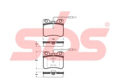 Комплект тормозных колодок, дисковый тормоз sbs купить