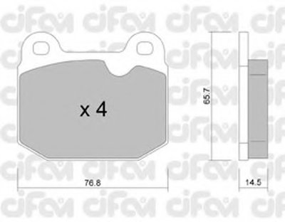 Комплект тормозных колодок, дисковый тормоз CIFAM купить