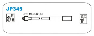 Комплект проводов зажигания JANMOR купить