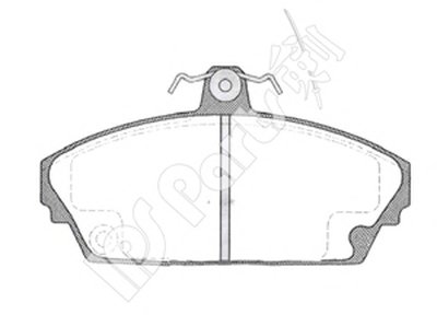 Комплект тормозных колодок, дисковый тормоз IPS Parts IPS Parts купить