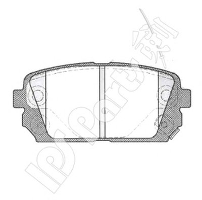 Комплект тормозных колодок, дисковый тормоз IPS Parts IPS Parts купить