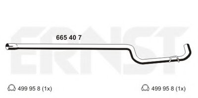 Труба выхлопного газа ERNST купить