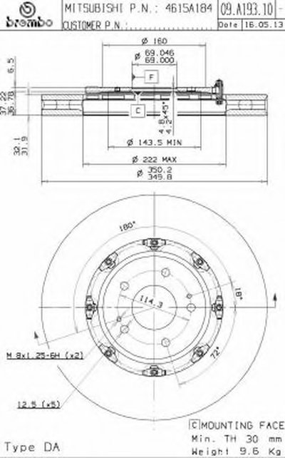 Тормозной диск TWO-PIECE FLOATING DISCS LINE AP купить