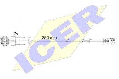 Сигнализатор, износ тормозных колодок ICER купить