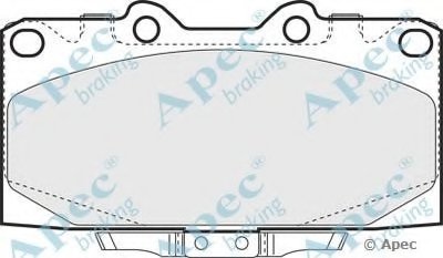 Комплект тормозных колодок, дисковый тормоз APEC braking купить