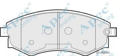 Комплект тормозных колодок, дисковый тормоз APEC braking купить