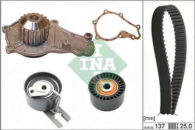 Водяной насос + комплект зубчатого ремня INA купить