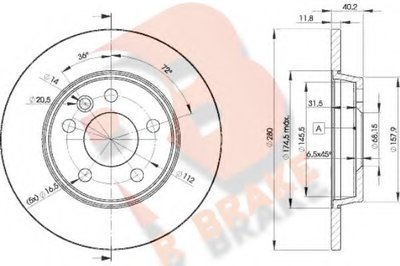 Тормозной диск R BRAKE купить