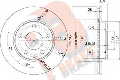 Тормозной диск R BRAKE купить