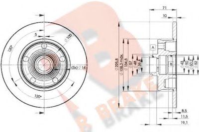 Тормозной диск R BRAKE купить