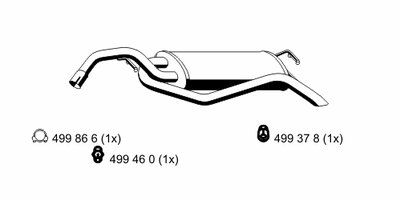 Глушитель выхлопных газов конечный ERNST купить