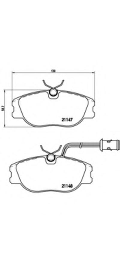 Комплект тормозных колодок, дисковый тормоз BREMBO купить