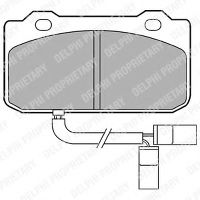 Комплект тормозных колодок, дисковый тормоз DELPHI купить