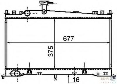 Радиатор, охлаждение двигателя BEHR-HELLA купить