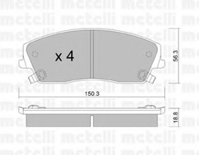 Колодки тормозные (передние) Chrysler 300 04-