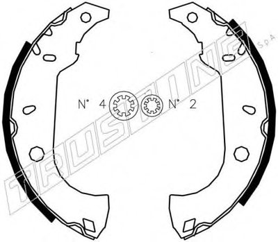 Комплект тормозных колодок TRUSTING купить