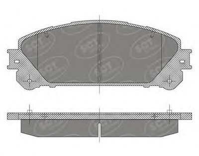 Комплект тормозных колодок, дисковый тормоз SCT Germany купить