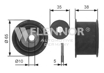 Паразитный / Ведущий ролик, зубчатый ремень FLENNOR купить