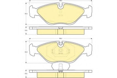 Комплект тормозных колодок, дисковый тормоз GIRLING купить