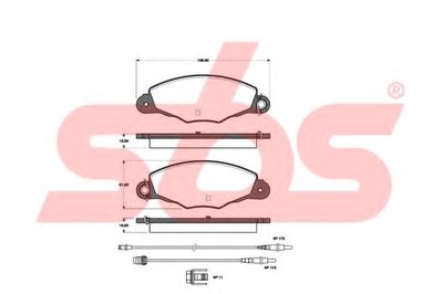 Комплект тормозных колодок, дисковый тормоз sbs купить