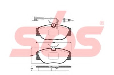 Комплект тормозных колодок, дисковый тормоз sbs купить