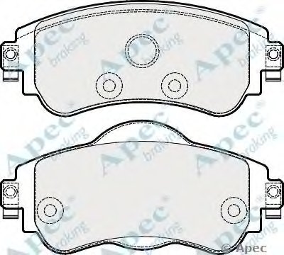 Комплект тормозных колодок, дисковый тормоз APEC braking купить