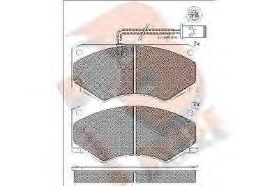 Комплект тормозных колодок, дисковый тормоз R BRAKE купить