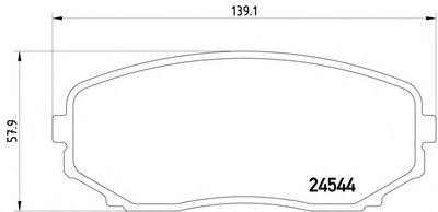 Колодки тормозные (передние) Mazda CX-7 2.2-3.7 06- (Sumitomo) (заменен на 2351503)