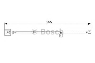 Датчик износа тормозных колодок (задних) Audi Q7/Porsche Cayenne 3.0-6.0TDI 03-15 (L=255mm)
