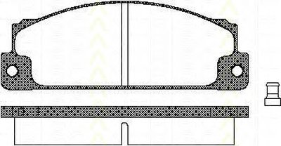 Комплект тормозных колодок, дисковый тормоз TRISCAN купить