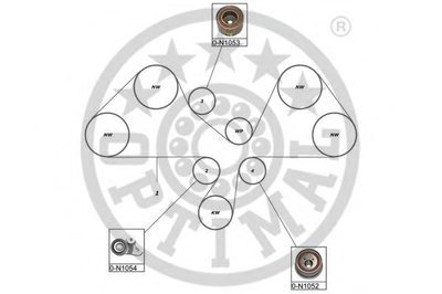 Комплект ремня ГРМ OPTIMAL купить