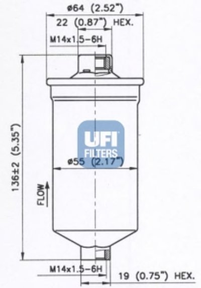 Топливный фильтр UFI купить