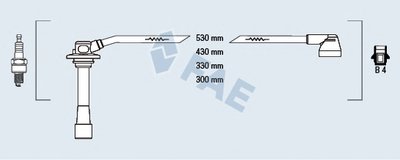 Комплект проводов зажигания FAE купить
