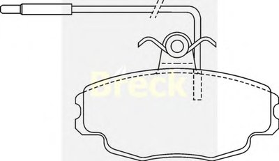 Комплект тормозных колодок, дисковый тормоз BRECK купить