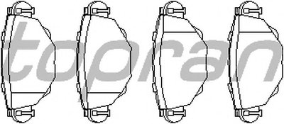 Комплект тормозных колодок, дисковый тормоз TOPRAN купить