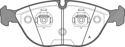 Комплект тормозных колодок, дисковый тормоз ADVANCE OPEN PARTS купить