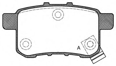 Комплект тормозных колодок, дисковый тормоз ADVANCE OPEN PARTS купить