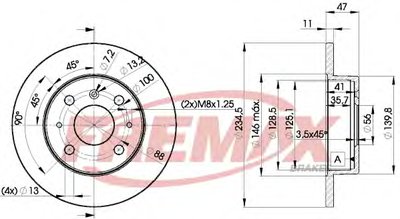 Тормозной диск Premium Carbon + FREMAX купить