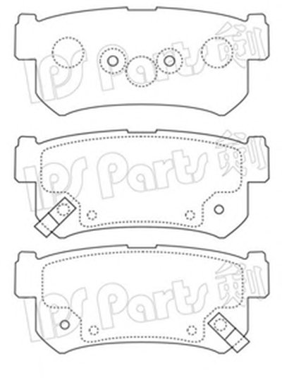 Комплект тормозных колодок, дисковый тормоз IPS Parts IPS Parts купить