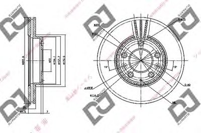 Тормозной диск DJ PARTS купить