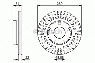 Диск тормозной (задний) Audi A6/VW Passat 98-05 (269х22) (с покрытием)