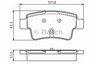 Комплект тормозных колодок, дисковый тормоз BOSCH купить