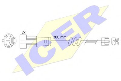 Сигнализатор, износ тормозных колодок ICER купить