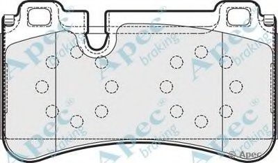 Комплект тормозных колодок, дисковый тормоз APEC braking купить