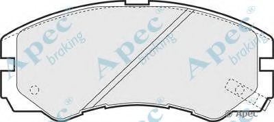 Комплект тормозных колодок, дисковый тормоз APEC braking купить