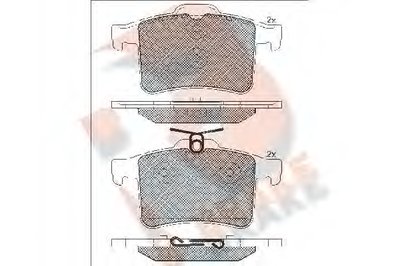 Комплект тормозных колодок, дисковый тормоз R BRAKE купить