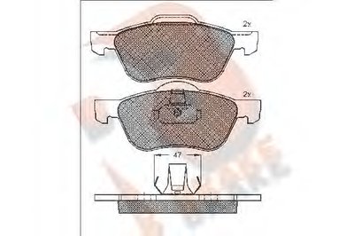 Комплект тормозных колодок, дисковый тормоз R BRAKE купить